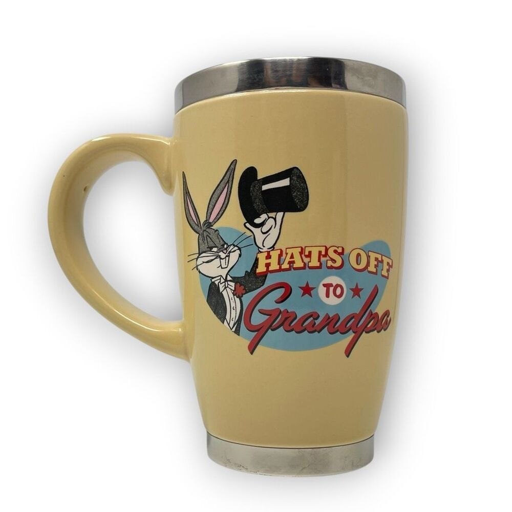Hallmark Looney Tunes Warner Brothers Roger Rabbit Hats Off To Grandpa Mug Cup